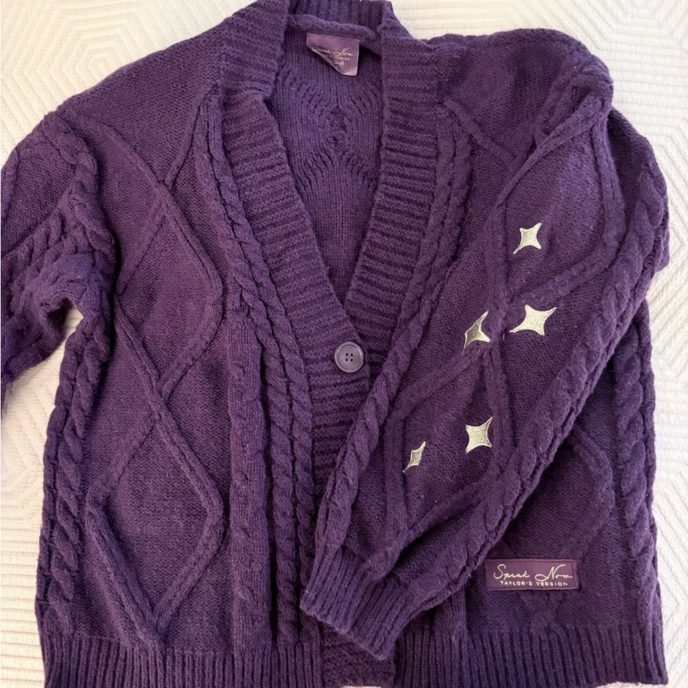 Taylor Swift Speak Now Purple Cardigan